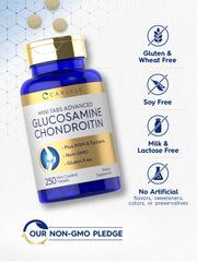 Ingredients panel for Carlyle Glucosamine Chondroitin MSM