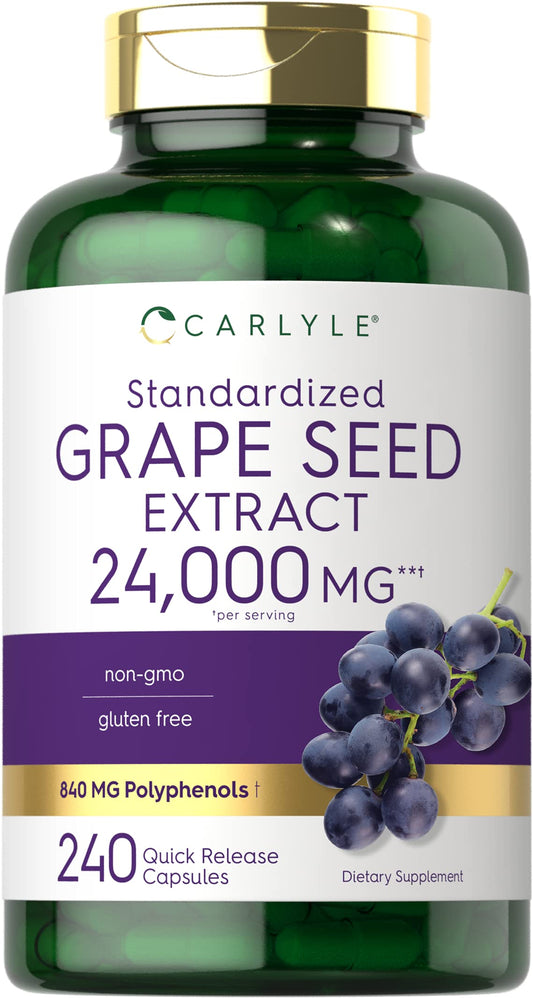 Carlyle Grape Seed Extract bottle front label