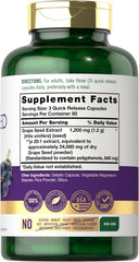 Close-up of label showing 24,000 mg equivalent per serving
