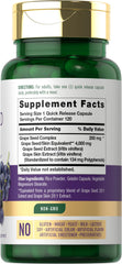 Close-up of Carlyle Grape Seed Extract capsules