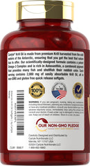 Close-up of Carlyle Krill Oil softgels