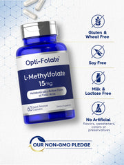 Nutrition facts label of Carlyle L-Methylfolate