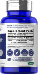 Per-pack quick-release L-Methylfolate capsules