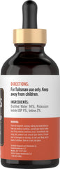 Lugols Iodine 2% and Potassium Iodide label
