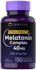 Carlyle Melatonin 40mg Complex bottle and label
