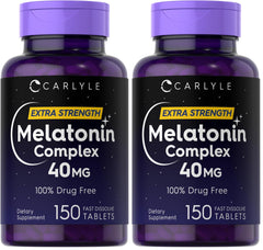 Carlyle Melatonin 40mg Complex bottle – front view