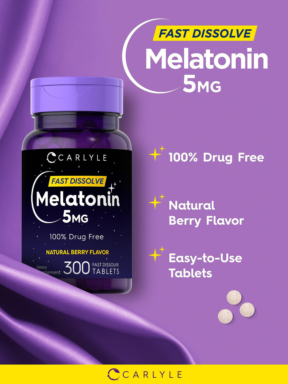Melatonin 5 mg non-GMO dietary supplement box