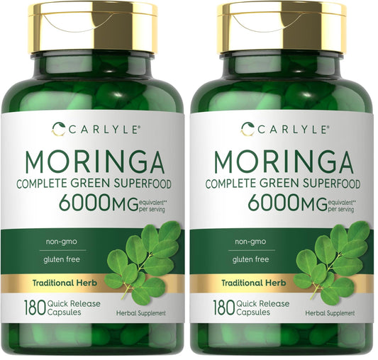 Carlyle Moringa Oleifera 180 Capsules Pack 2 hero image