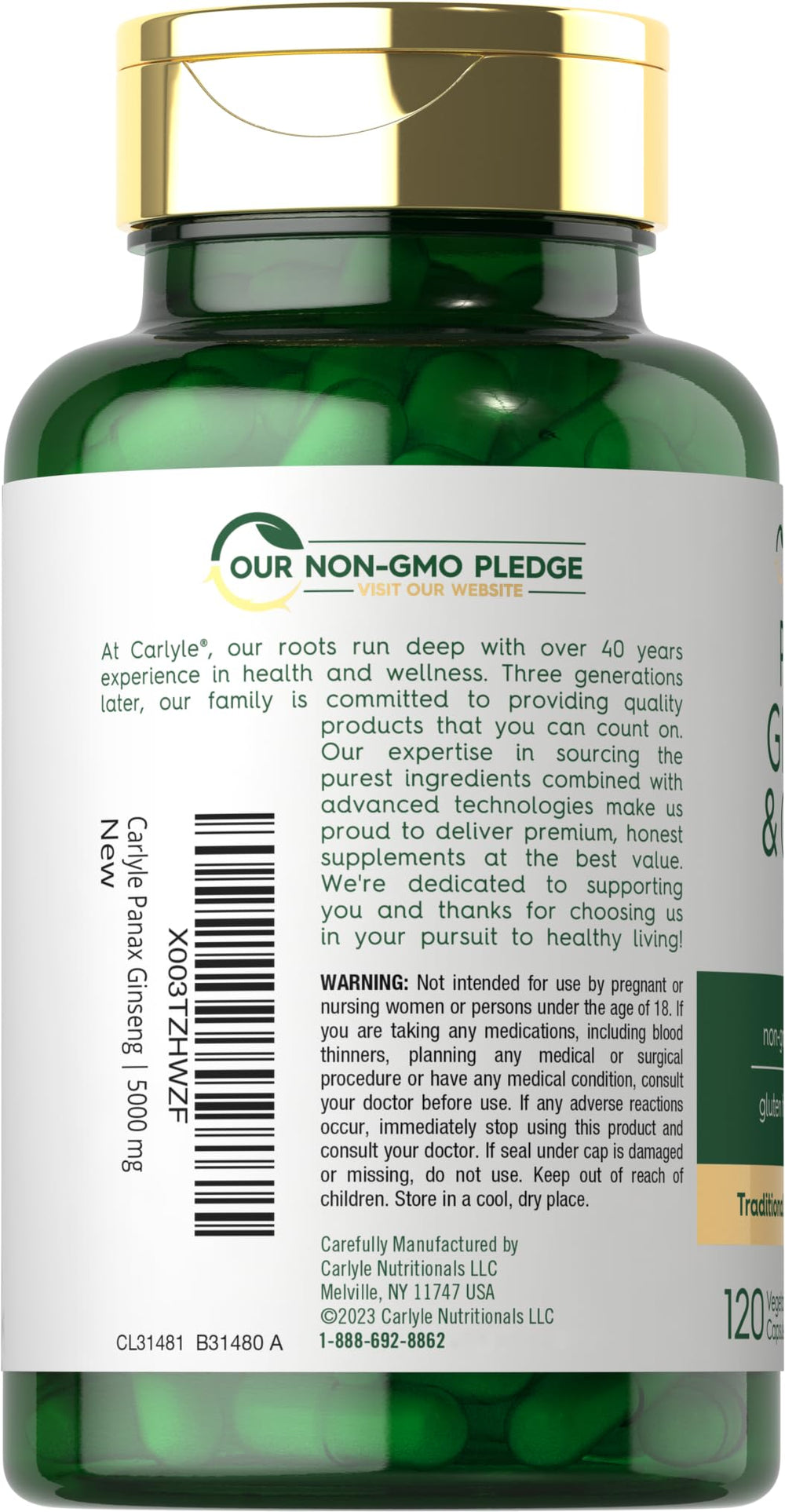 Non-GMO and gluten-free claim on packaging