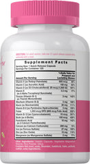 Close-up of Carlyle Prenatal Vitamins capsules