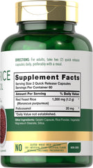 Carlyle Red Yeast Rice Complex bottle label