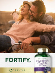 Back view of Carlyle Resveratrol 1800mg packaging
