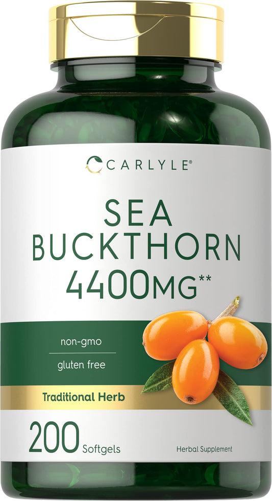 Carlyle Sea Buckthorn Oil Capsules bottle front