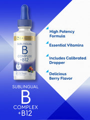 Close-up of B12 1200 mcg per serving on label
