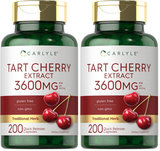 Bottle of Carlyle Tart Cherry Extract Capsules – Pack of 2