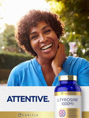 Wellness-focused Carlyle Tyrosine capsules packaging