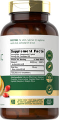 Close-up of Carlyle Vitamin C 1000mg vegetarian caplets