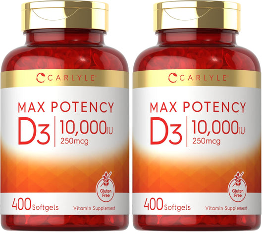 Carlyle Vitamin D3 10,000 IU bottle front view