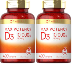 Carlyle Vitamin D3 10,000 IU bottle front view