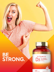 Gluten-free Vitamin D3 2000IU Softgels packaging