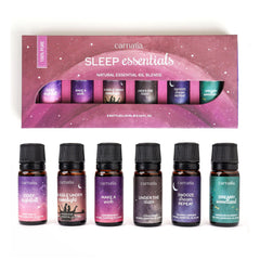 Carnatia Sleep Essentials gift set packaging and bottle display