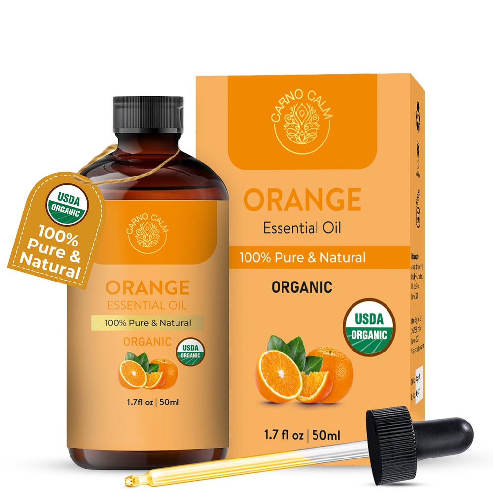 Carno Calm Sweet Orange Essential Oil bottle, 1.7 fl oz