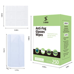 Carrying box with anti-fog wipes
