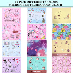 Compact microfiber cloths ready for pocket or bag