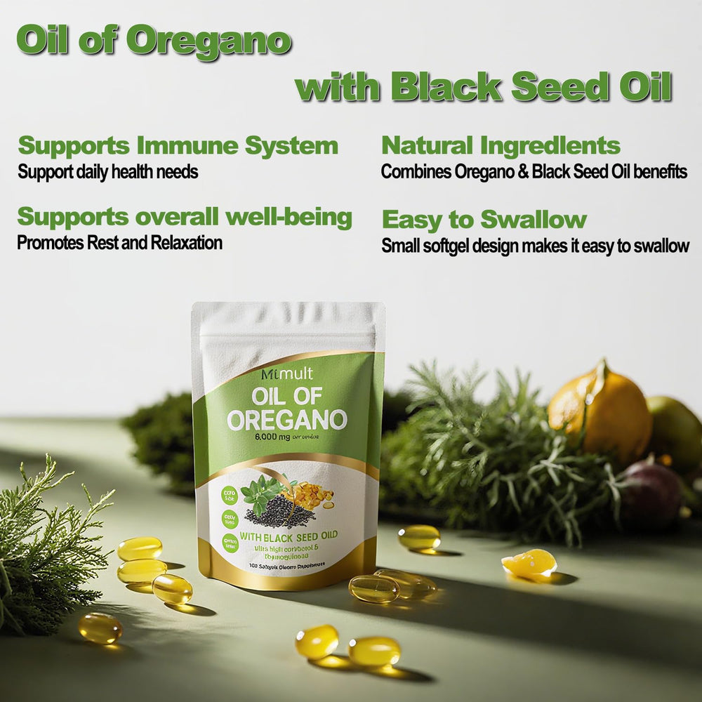 Graphic illustrating carvacrol-rich oregano oil