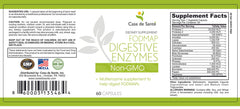 Graphic highlighting alpha-galactosidase and lactase for FODMAP relief