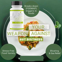 Meal planning with digestive enzymes concept