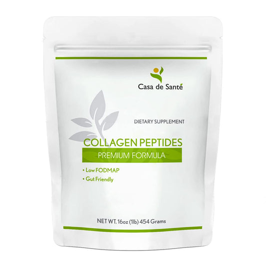 Casa de Sante Low FODMAP Certified Collagen Peptides bottle label