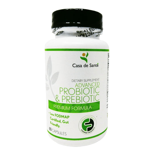 Casa de Sante Low FODMAP Synbiotic bottle with 60 capsules