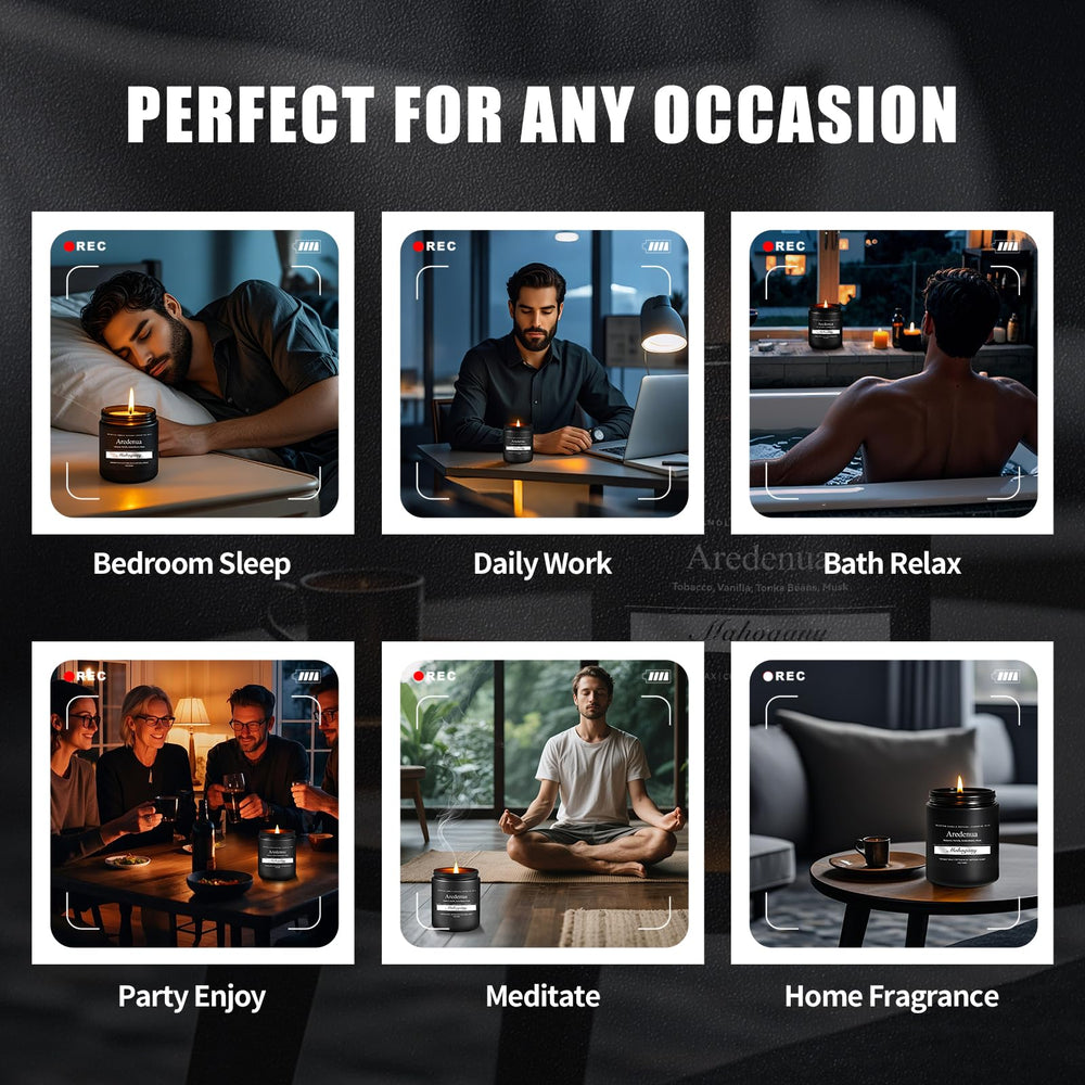 7oz soy candle with long burn time and cotton wick