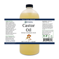 Close-up of castor oil texture