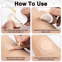 Portable pack of belly button patches
