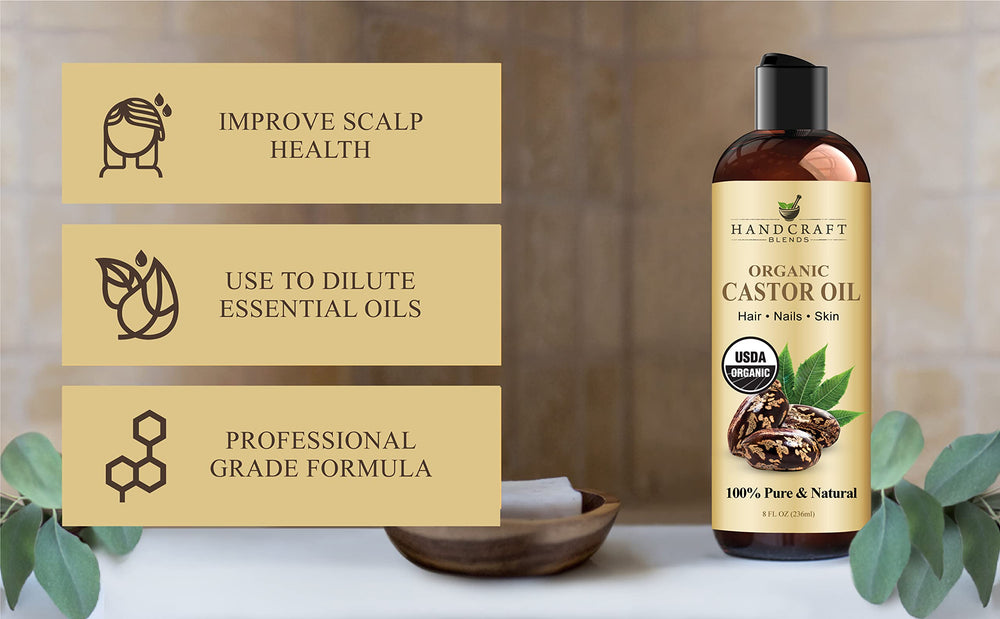 Castor oil for eyelashes and eyebrows care