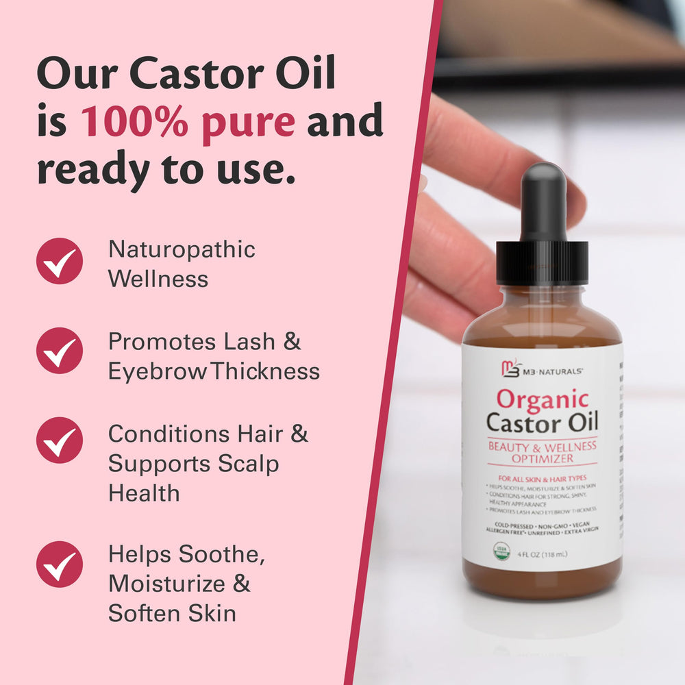 Castor oil for skin hydration and facial care
