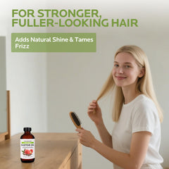 Scalp massage with castor oil for hair nourishment