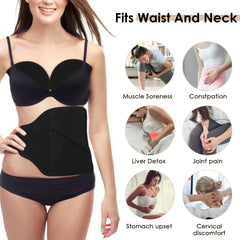 Castor oil pack chest wrap component 1 from the kit