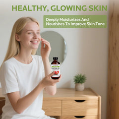 Castor oil pack kit and bottle for home wellness