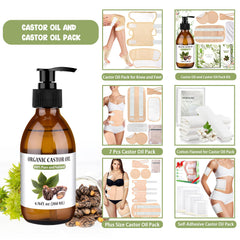 Neck castor oil pack wrap