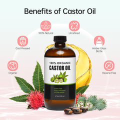 8-patch size castor oil patches for waist, back and liver areas