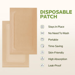 10 medium patches (5x4 inches) for neck, knees, arms