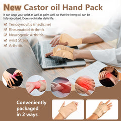 Shoulder castor oil pack wrap
