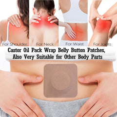 Discreet day and night wear castor oil patch wrap