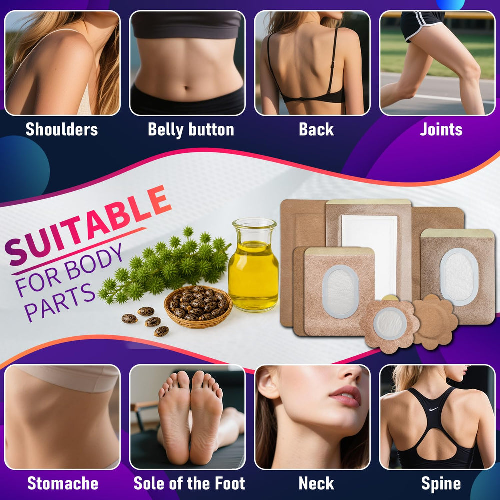 Portable castor oil pack for travel
