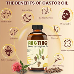 Durable reusable castor oil wrap showing four-layer design
