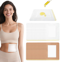 30-pack castor oil pack wraps in white and skin colors