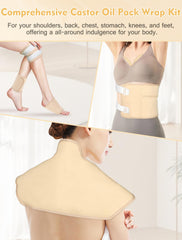 Breast castor oil pack wrap 2